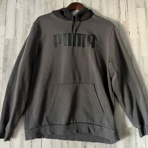 PUMA Mens Hoodie XLarge Jumper Cotton Pullover Fleece Sweater Regular Fit Grey